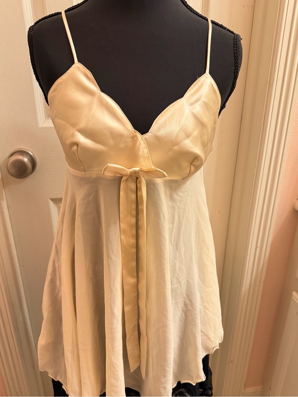 Victoria's Secret Beige Satin Camisole Top